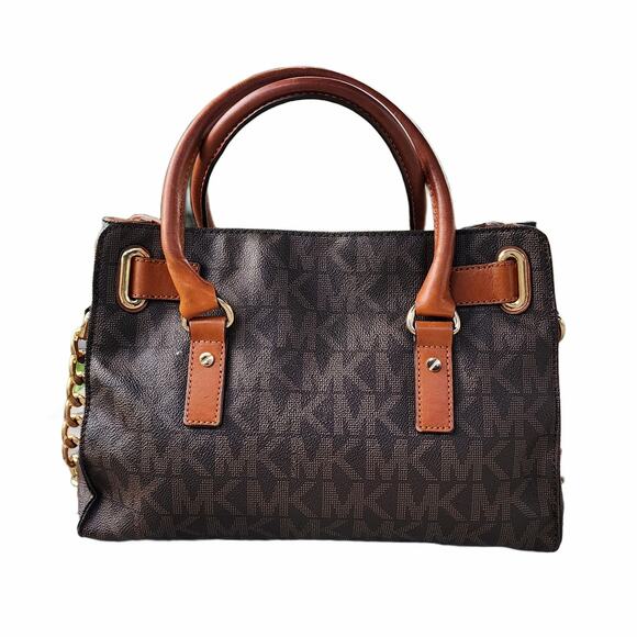 MICHAEL Michael Kors Signature Medium East West Hamilton Satchel Tote - Picture 10 of 14